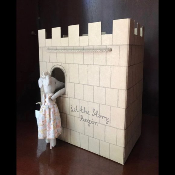 Maileg Castle Bag NEW Let the Story Begin Mint / Brown - Picture 3 of 6